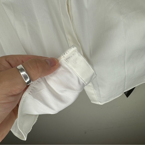 NWT Lafayette 148 Collared Shirt Size 14 - Picture 7 of 9